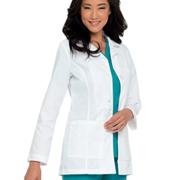 Landau Jackets & Blazers - Landau Women's 3-Button Princess Seams Lab Coat LG